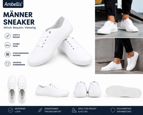 Weiße herren sneaker - weiße, leicht